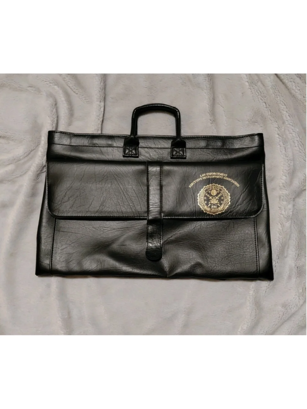 FBI LEEDA Vintage Black Breif Case Costume Cosplay Memorabilia 18